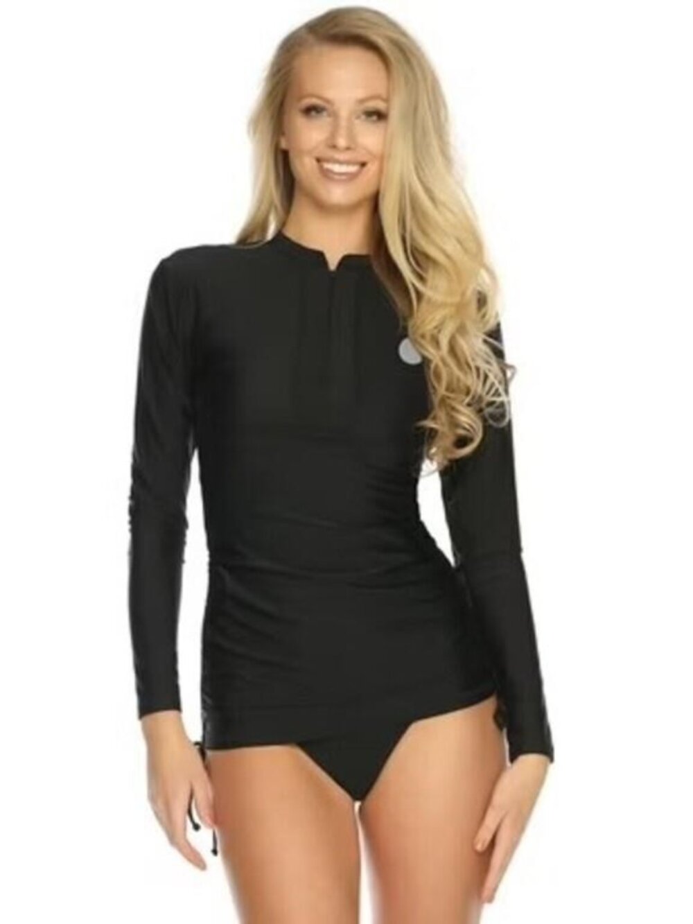 ✨RELLECIGA Long Sleeve One Piece Rash Guard Swimsuit Modest Full Coverage NWT XL